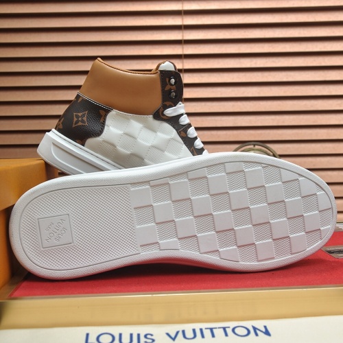 Cheap Louis Vuitton High Tops Shoes For Men #1264985 Replica Wholesale [$88.00 USD] [ITEM#1264985] on Replica Louis Vuitton High Tops Shoes