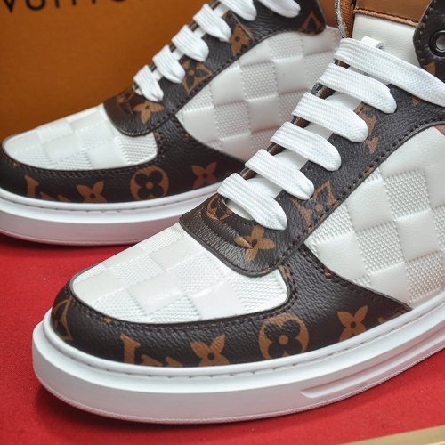 Cheap Louis Vuitton High Tops Shoes For Men #1264985 Replica Wholesale [$88.00 USD] [ITEM#1264985] on Replica Louis Vuitton High Tops Shoes