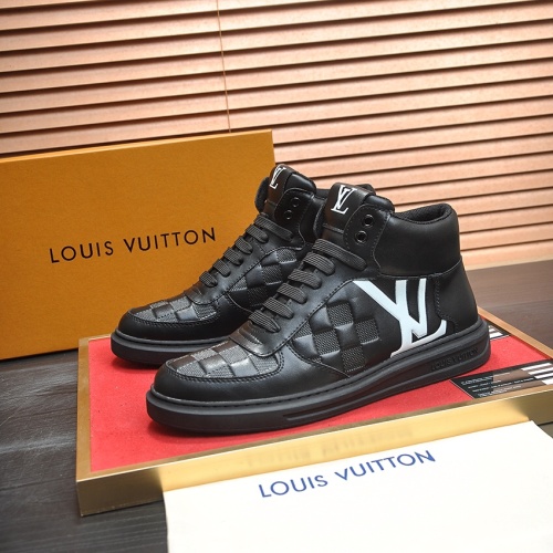 Cheap Louis Vuitton High Tops Shoes For Men #1264986 Replica Wholesale [$88.00 USD] [ITEM#1264986] on Replica Louis Vuitton High Tops Shoes