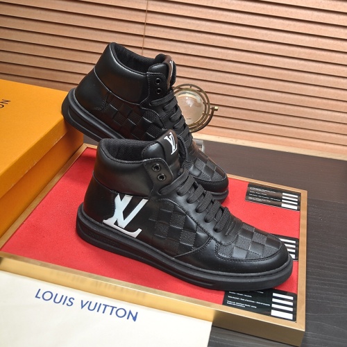 Cheap Louis Vuitton High Tops Shoes For Men #1264986 Replica Wholesale [$88.00 USD] [ITEM#1264986] on Replica Louis Vuitton High Tops Shoes