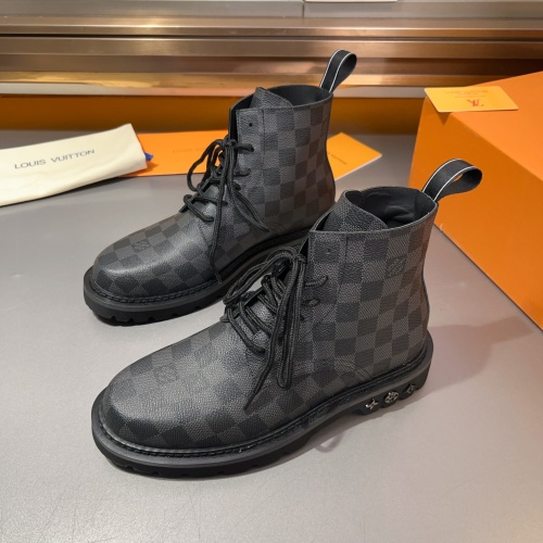 Cheap Louis Vuitton Boots For Men #1264989 Replica Wholesale [$145.00 USD] [ITEM#1264989] on Replica Louis Vuitton Boots