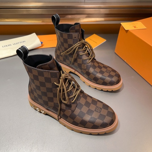 Cheap Louis Vuitton Boots For Men #1264990 Replica Wholesale [$145.00 USD] [ITEM#1264990] on Replica Louis Vuitton Boots