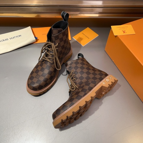 Cheap Louis Vuitton Boots For Men #1264990 Replica Wholesale [$145.00 USD] [ITEM#1264990] on Replica Louis Vuitton Boots