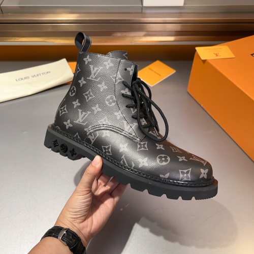 Cheap Louis Vuitton Boots For Men #1264991 Replica Wholesale [$145.00 USD] [ITEM#1264991] on Replica Louis Vuitton Boots