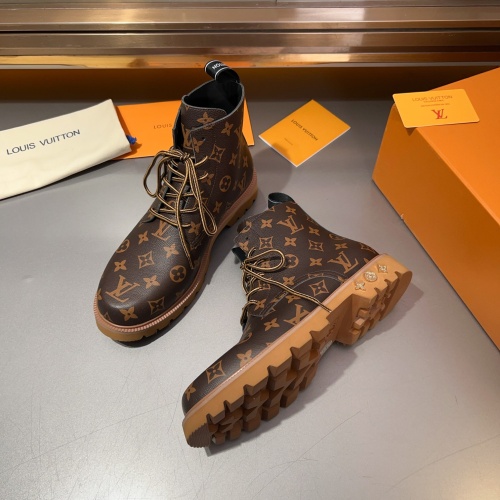 Cheap Louis Vuitton Boots For Men #1264992 Replica Wholesale [$145.00 USD] [ITEM#1264992] on Replica Louis Vuitton Boots