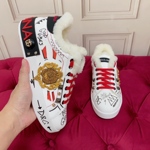 Cheap Dolce &amp; Gabbana D&amp;G Casual Shoes For Women #1265105 Replica Wholesale [$122.00 USD] [ITEM#1265105] on Replica Dolce &amp; Gabbana D&amp;G Casual Shoes