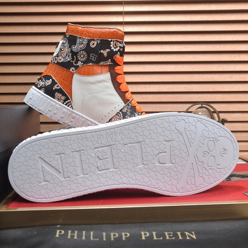 Cheap Philipp Plein PP High Tops Shoes For Men #1265113 Replica Wholesale [$105.00 USD] [ITEM#1265113] on Replica Philipp Plein PP High Tops Shoes