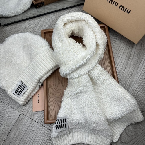 Cheap MIU MIU Hat and Scarf Set #1265114 Replica Wholesale [$52.00 USD] [ITEM#1265114] on Replica MIU MIU Hat and Scarf and Glove Set