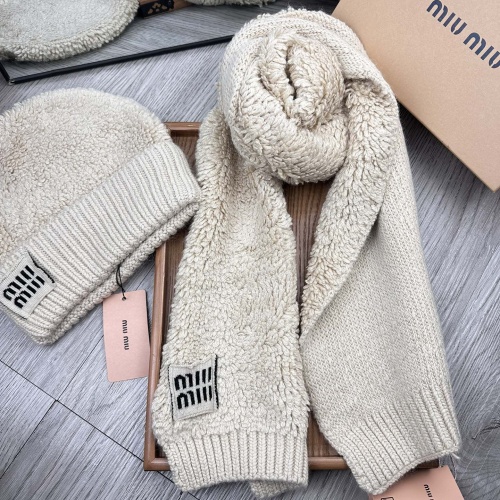 Cheap MIU MIU Hat and Scarf Set #1265115 Replica Wholesale [$52.00 USD] [ITEM#1265115] on Replica MIU MIU Hat and Scarf and Glove Set