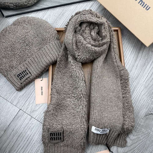 Cheap MIU MIU Hat and Scarf Set #1265116 Replica Wholesale [$52.00 USD] [ITEM#1265116] on Replica MIU MIU Hat and Scarf and Glove Set