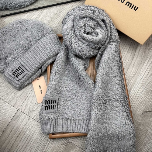 Cheap MIU MIU Hat and Scarf Set #1265117 Replica Wholesale [$52.00 USD] [ITEM#1265117] on Replica MIU MIU Hat and Scarf and Glove Set