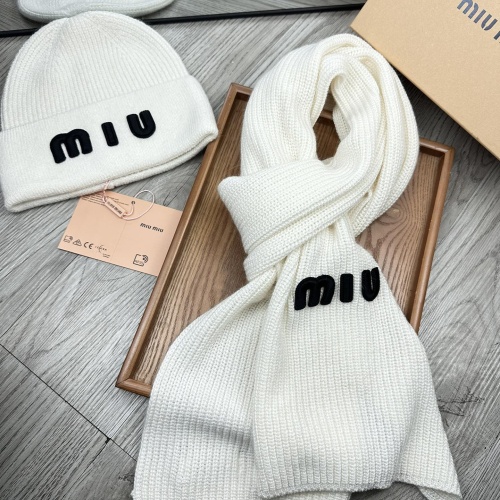 Cheap MIU MIU Hat and Scarf Set #1265119 Replica Wholesale [$52.00 USD] [ITEM#1265119] on Replica MIU MIU Hat and Scarf and Glove Set