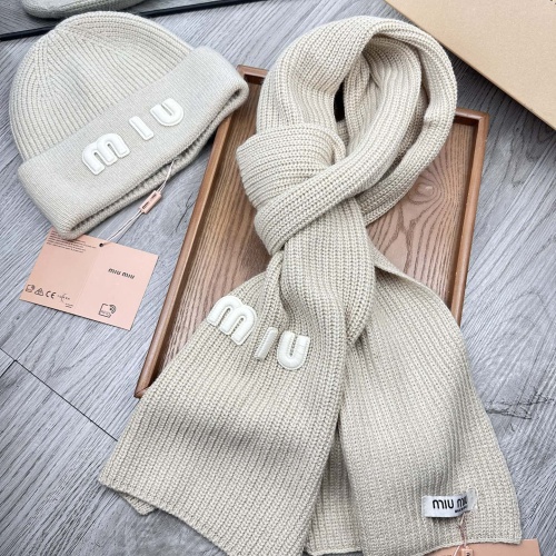 Cheap MIU MIU Hat and Scarf Set #1265120 Replica Wholesale [$52.00 USD] [ITEM#1265120] on Replica MIU MIU Hat and Scarf and Glove Set