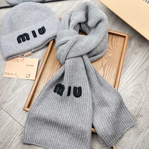 Cheap MIU MIU Hat and Scarf Set #1265122 Replica Wholesale [$52.00 USD] [ITEM#1265122] on Replica MIU MIU Hat and Scarf and Glove Set