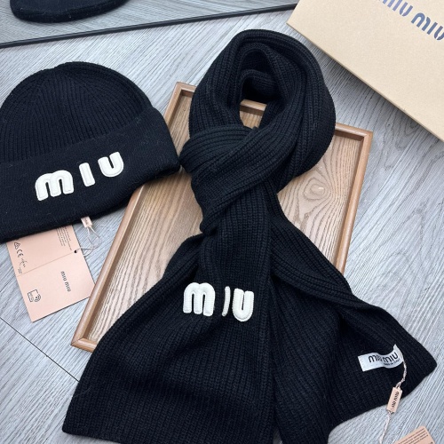 Cheap MIU MIU Hat and Scarf Set #1265123 Replica Wholesale [$52.00 USD] [ITEM#1265123] on Replica MIU MIU Hat and Scarf and Glove Set