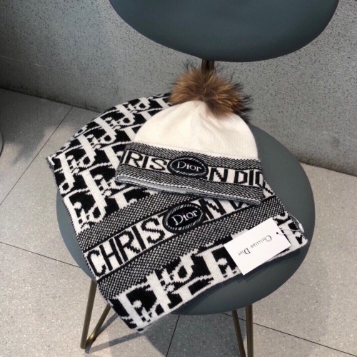 Cheap Christian Dior Hat and Scarf Set #1265142 Replica Wholesale [$60.00 USD] [ITEM#1265142] on Replica Christian Dior Hat and Scarf and Glove Set