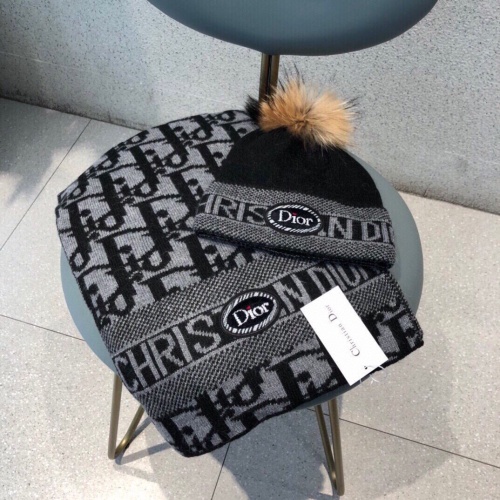 Cheap Christian Dior Hat and Scarf Set #1265143 Replica Wholesale [$60.00 USD] [ITEM#1265143] on Replica Christian Dior Hat and Scarf and Glove Set