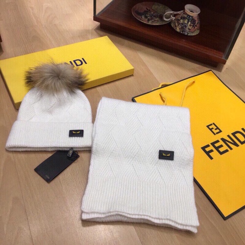 Cheap Fendi Hat and Scarf Set #1265144 Replica Wholesale [$52.00 USD] [ITEM#1265144] on Replica Fendi Hat and Scarf and Glove Set