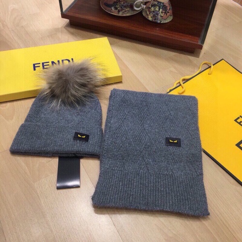 Cheap Fendi Hat and Scarf Set #1265146 Replica Wholesale [$52.00 USD] [ITEM#1265146] on Replica Fendi Hat and Scarf and Glove Set