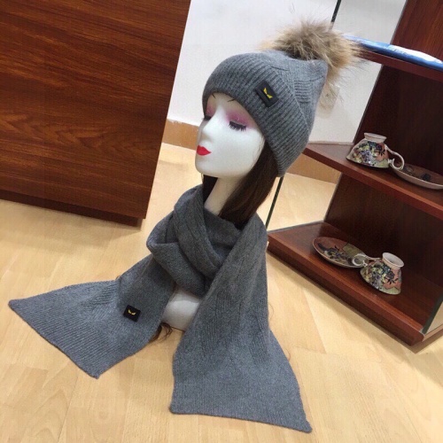 Cheap Fendi Hat and Scarf Set #1265146 Replica Wholesale [$52.00 USD] [ITEM#1265146] on Replica Fendi Hat and Scarf and Glove Set