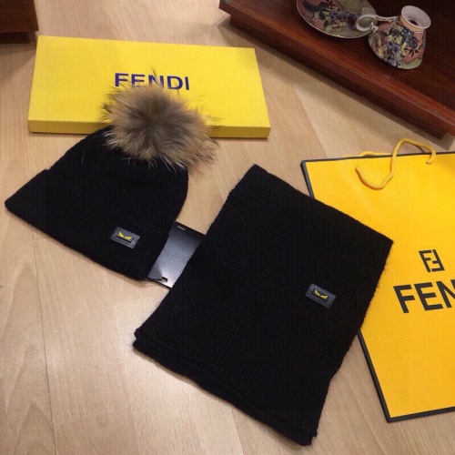 Cheap Fendi Hat and Scarf Set #1265147 Replica Wholesale [$52.00 USD] [ITEM#1265147] on Replica Fendi Hat and Scarf and Glove Set