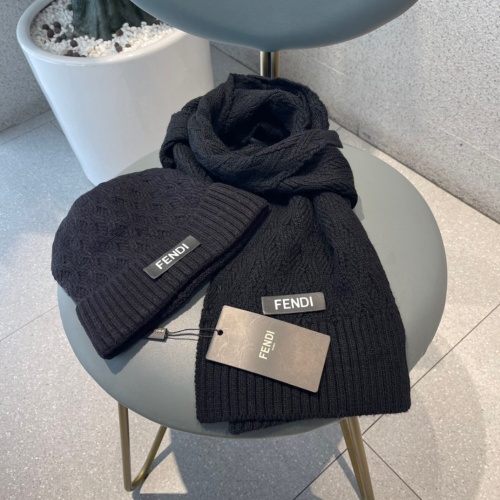 Cheap Fendi Hat and Scarf Set #1265150 Replica Wholesale [$52.00 USD] [ITEM#1265150] on Replica Fendi Hat and Scarf and Glove Set