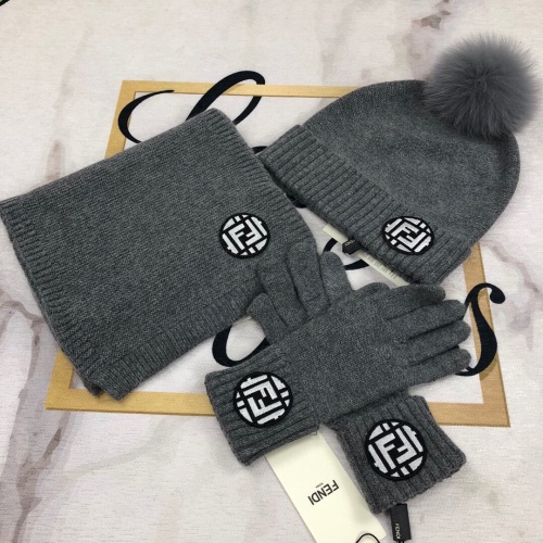 Cheap Fendi Hat and Scarf and Glove Set #1265154 Replica Wholesale [$72.00 USD] [ITEM#1265154] on Replica Fendi Hat and Scarf and Glove Set