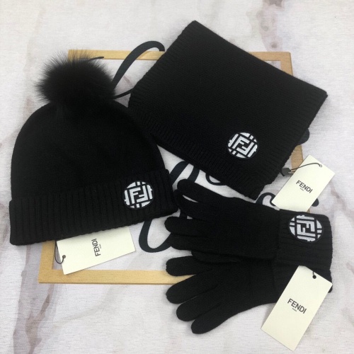 Cheap Fendi Hat and Scarf and Glove Set #1265155 Replica Wholesale [$72.00 USD] [ITEM#1265155] on Replica Fendi Hat and Scarf and Glove Set