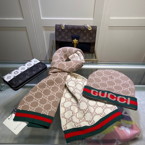 Cheap Gucci Hat and Scarf Set #1265158 Replica Wholesale [$45.00 USD] [ITEM#1265158] on Replica Gucci Hat and Scarf and Glove Set