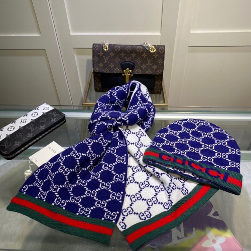 Cheap Gucci Hat and Scarf Set #1265161 Replica Wholesale [$45.00 USD] [ITEM#1265161] on Replica Gucci Hat and Scarf and Glove Set