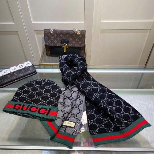 Cheap Gucci Hat and Scarf Set #1265162 Replica Wholesale [$45.00 USD] [ITEM#1265162] on Replica Gucci Hat and Scarf and Glove Set