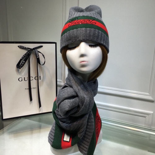 Cheap Gucci Hat and Scarf Set #1265165 Replica Wholesale [$52.00 USD] [ITEM#1265165] on Replica Gucci Hat and Scarf and Glove Set