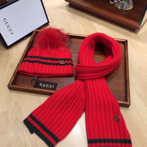 Cheap Gucci Hat and Scarf Set #1265168 Replica Wholesale [$52.00 USD] [ITEM#1265168] on Replica Gucci Hat and Scarf and Glove Set