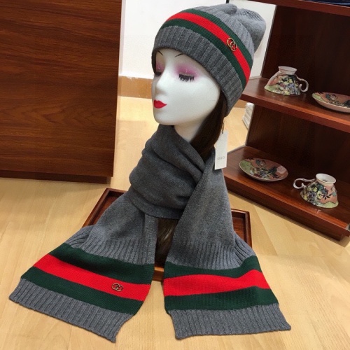 Cheap Gucci Hat and Scarf Set #1265170 Replica Wholesale [$52.00 USD] [ITEM#1265170] on Replica Gucci Hat and Scarf and Glove Set