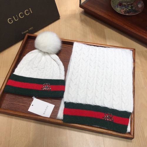 Cheap Gucci Hat and Scarf Set #1265172 Replica Wholesale [$56.00 USD] [ITEM#1265172] on Replica Gucci Hat and Scarf and Glove Set