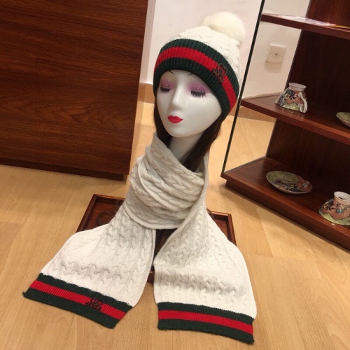 Cheap Gucci Hat and Scarf Set #1265172 Replica Wholesale [$56.00 USD] [ITEM#1265172] on Replica Gucci Hat and Scarf and Glove Set