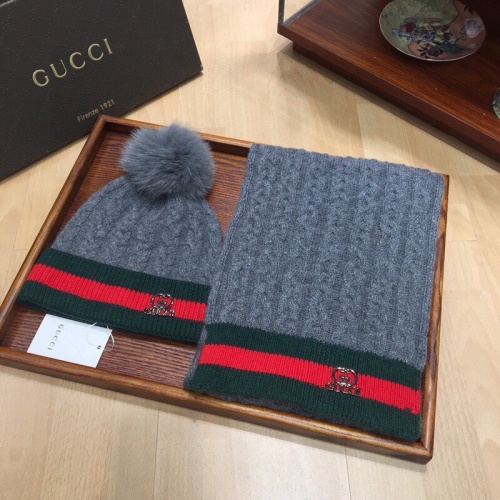 Cheap Gucci Hat and Scarf Set #1265173 Replica Wholesale [$56.00 USD] [ITEM#1265173] on Replica Gucci Hat and Scarf and Glove Set