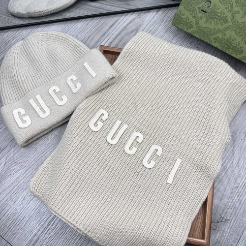 Cheap Gucci Hat and Scarf Set #1265176 Replica Wholesale [$52.00 USD] [ITEM#1265176] on Replica Gucci Hat and Scarf and Glove Set