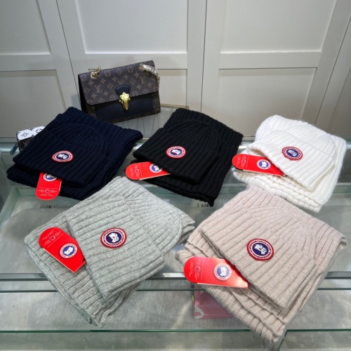 Cheap Canada Goose Hat and Scarf Set #1265182 Replica Wholesale [$45.00 USD] [ITEM#1265182] on Replica Canada Goose Hat and Scarf and Glove Set