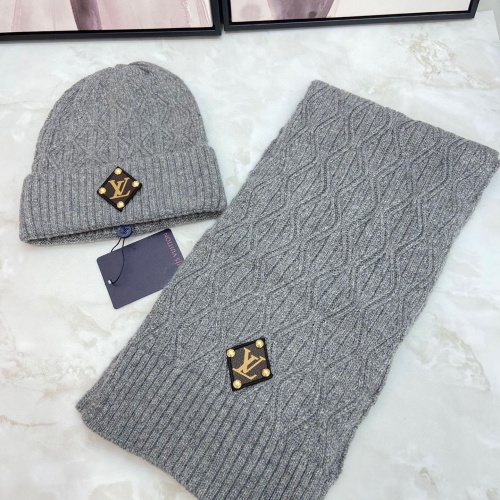 Cheap Louis Vuitton LV Hat and Scarf Set #1265185 Replica Wholesale [$48.00 USD] [ITEM#1265185] on Replica Louis Vuitton LV Hat and Scarf and Glove Set