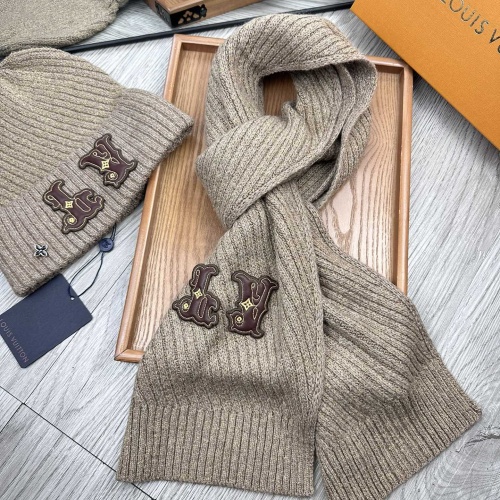 Cheap Louis Vuitton LV Hat and Scarf Set #1265193 Replica Wholesale [$48.00 USD] [ITEM#1265193] on Replica Louis Vuitton LV Hat and Scarf and Glove Set