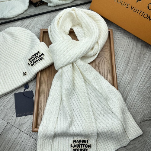 Cheap Louis Vuitton LV Hat and Scarf Set #1265197 Replica Wholesale [$48.00 USD] [ITEM#1265197] on Replica Louis Vuitton LV Hat and Scarf and Glove Set