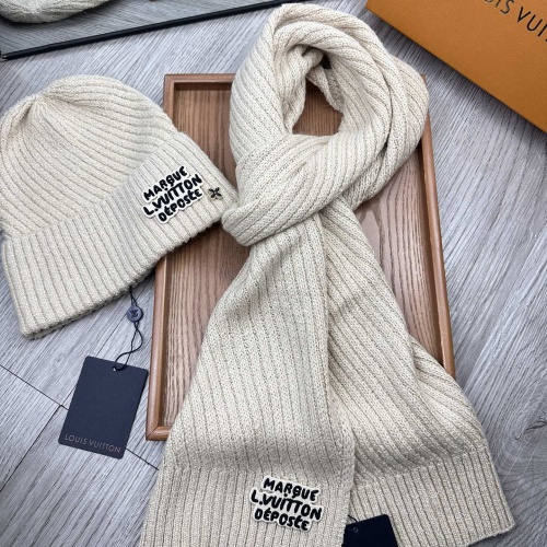 Cheap Louis Vuitton LV Hat and Scarf Set #1265198 Replica Wholesale [$48.00 USD] [ITEM#1265198] on Replica Louis Vuitton LV Hat and Scarf and Glove Set