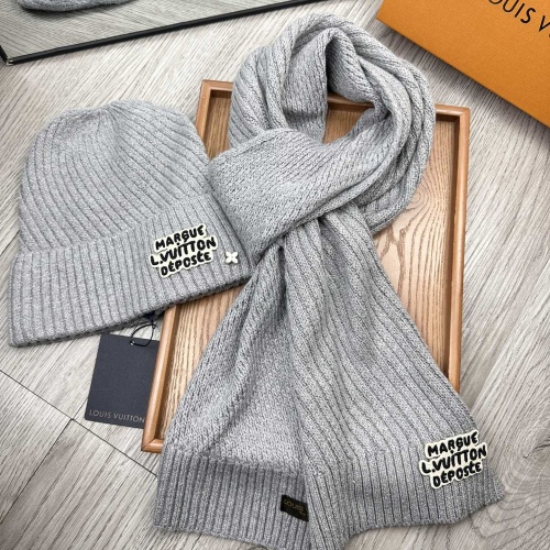 Cheap Louis Vuitton LV Hat and Scarf Set #1265200 Replica Wholesale [$48.00 USD] [ITEM#1265200] on Replica Louis Vuitton LV Hat and Scarf and Glove Set