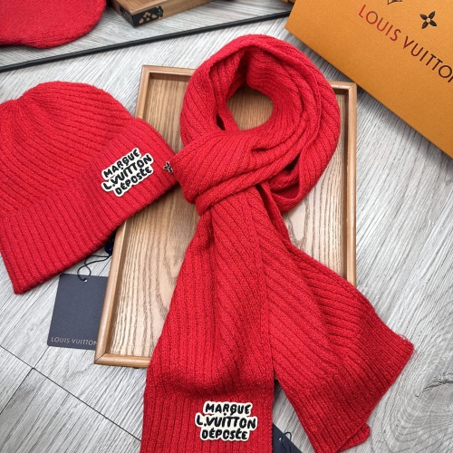 Cheap Louis Vuitton LV Hat and Scarf Set #1265201 Replica Wholesale [$48.00 USD] [ITEM#1265201] on Replica Louis Vuitton LV Hat and Scarf and Glove Set