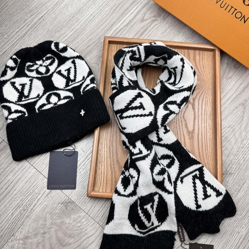 Cheap Louis Vuitton LV Hat and Scarf Set #1265205 Replica Wholesale [$52.00 USD] [ITEM#1265205] on Replica Louis Vuitton LV Hat and Scarf and Glove Set