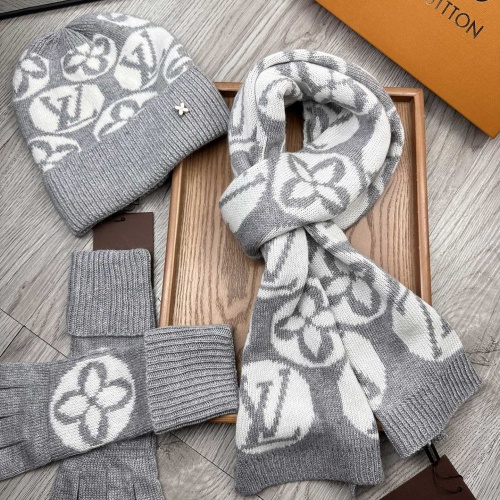 Cheap Louis Vuitton LV Hat and Scarf and Glove Set #1265207 Replica Wholesale [$72.00 USD] [ITEM#1265207] on Replica Louis Vuitton LV Hat and Scarf and Glove Set