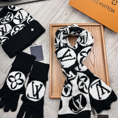 Cheap Louis Vuitton LV Hat and Scarf and Glove Set #1265209 Replica Wholesale [$72.00 USD] [ITEM#1265209] on Replica Louis Vuitton LV Hat and Scarf and Glove Set