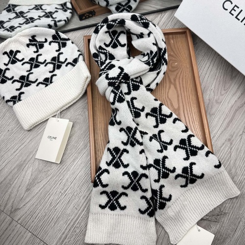 Cheap Celine Hat and Scarf Set #1265231 Replica Wholesale [$48.00 USD] [ITEM#1265231] on Replica Celine Hat and Scarf and Glove Set