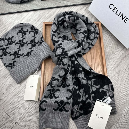 Cheap Celine Hat and Scarf Set #1265235 Replica Wholesale [$48.00 USD] [ITEM#1265235] on Replica Celine Hat and Scarf and Glove Set